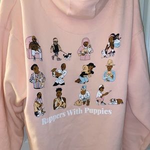 Rappers with Puppies Pink sweatshirt